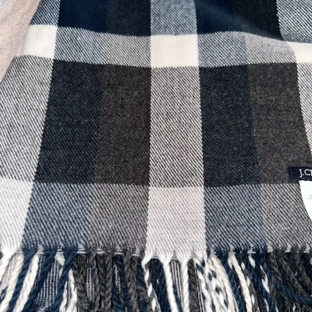 J Crew 50” x 60” lightweight blanket/scarf NWOT